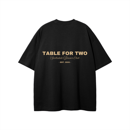 T shirt,Tee Shirt,Table for two